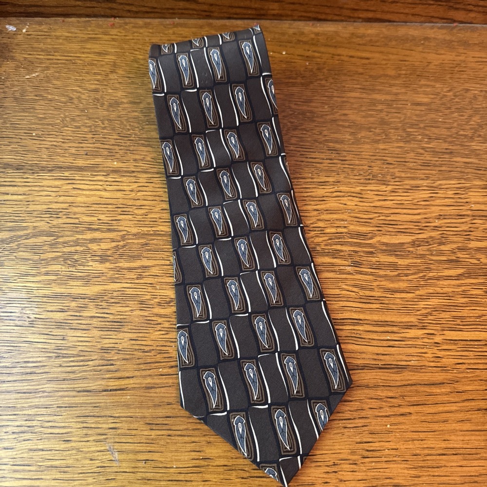 Brandini Le Collezioni Geometric Pattern Tie